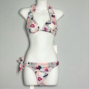 HEIDI KLEIN 2-Piece Push Up Halter Bikini Swimsuit Set